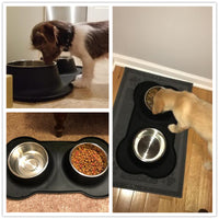 Thumbnail for Dog Heaven™ Nonslip Mat and Bowl Set